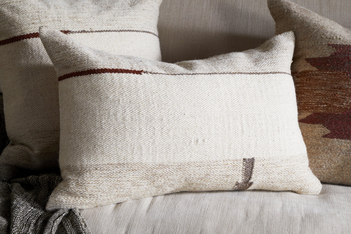 Tamil Wool Cushion Cover - Natural - Image 4