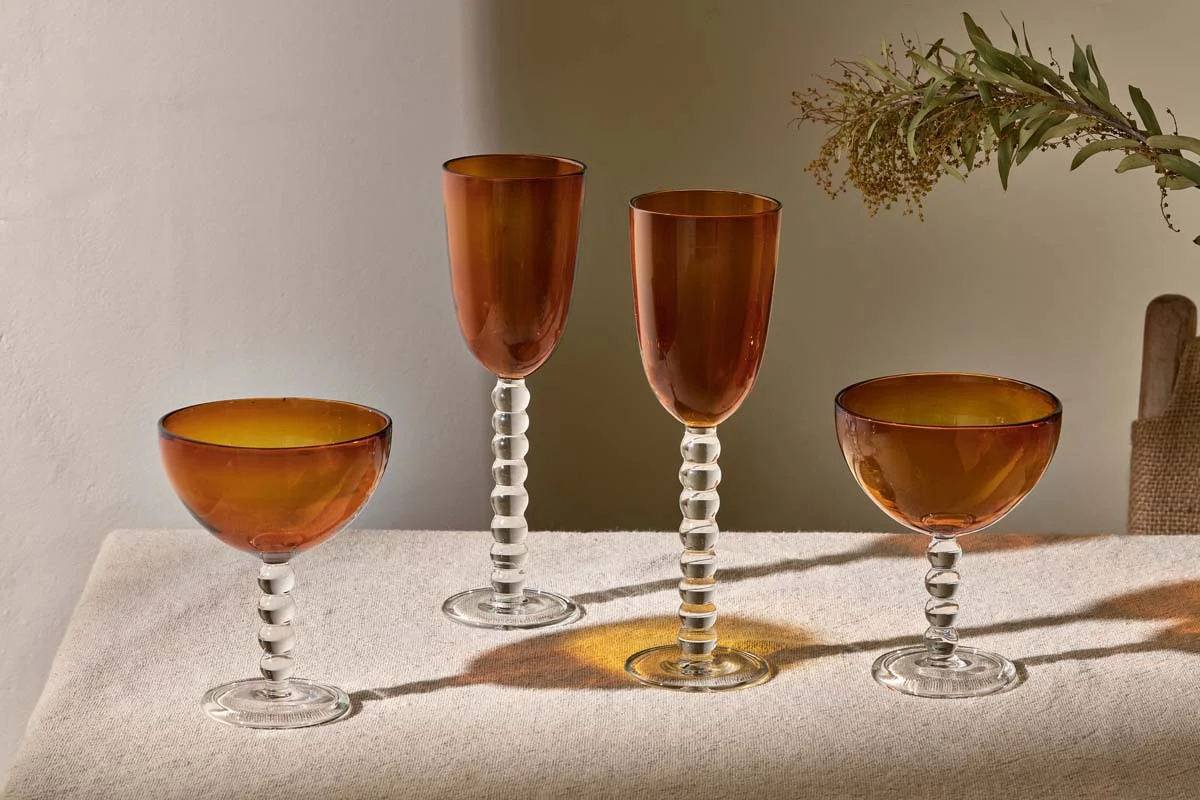 Thimma Wine Glass - Amber (Set of 2) - Image 3