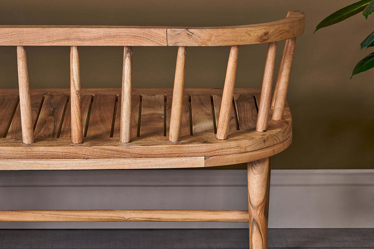 Tipu Acacia Wood Bench - Image 4