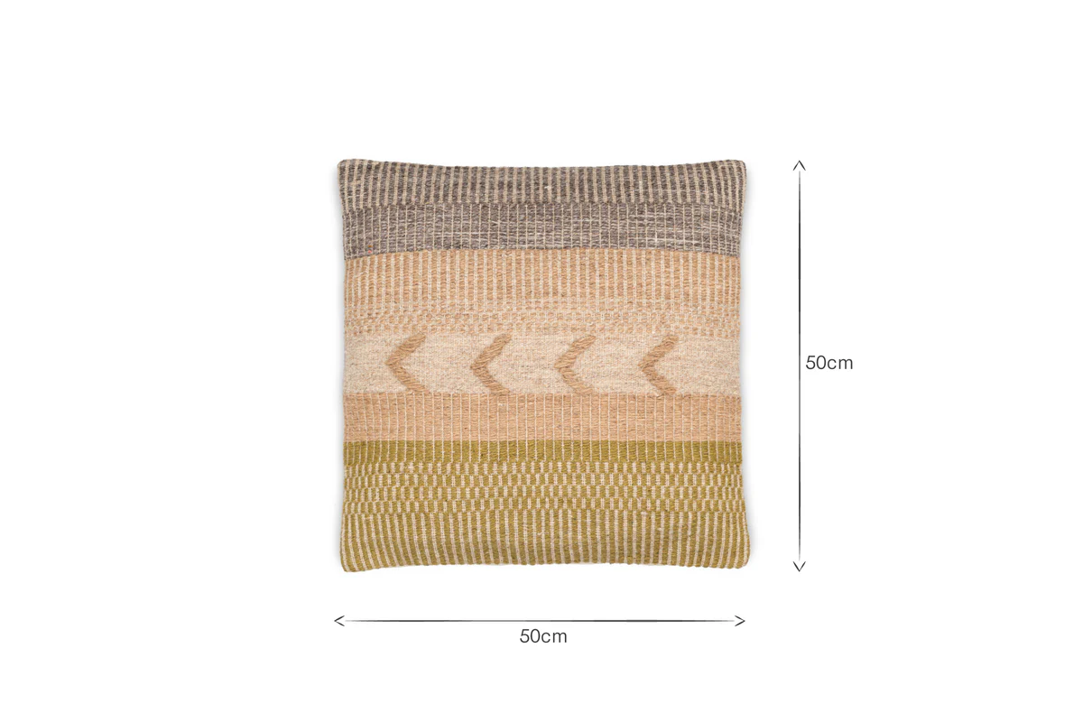 Tuleeka Wool Cushion Cover - Ochre - Image 10