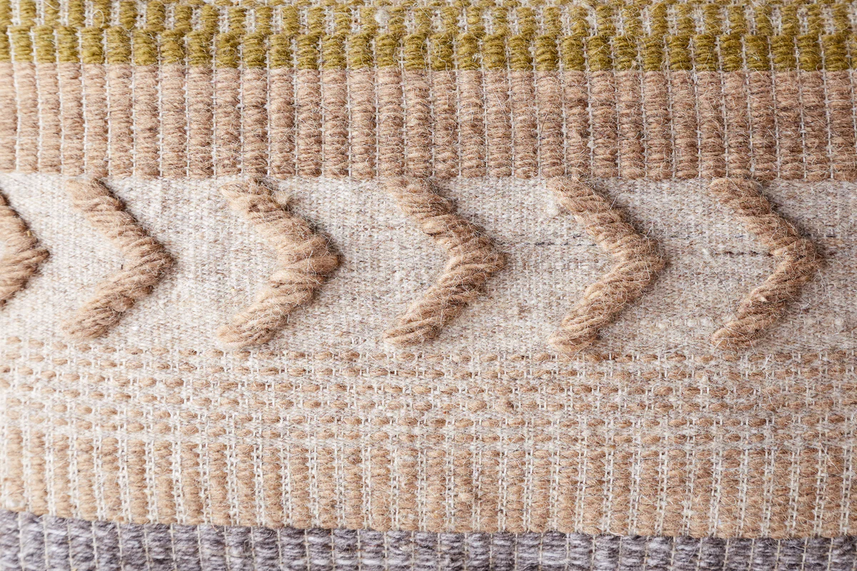 Tuleeka Wool Cushion Cover - Ochre - Image 7