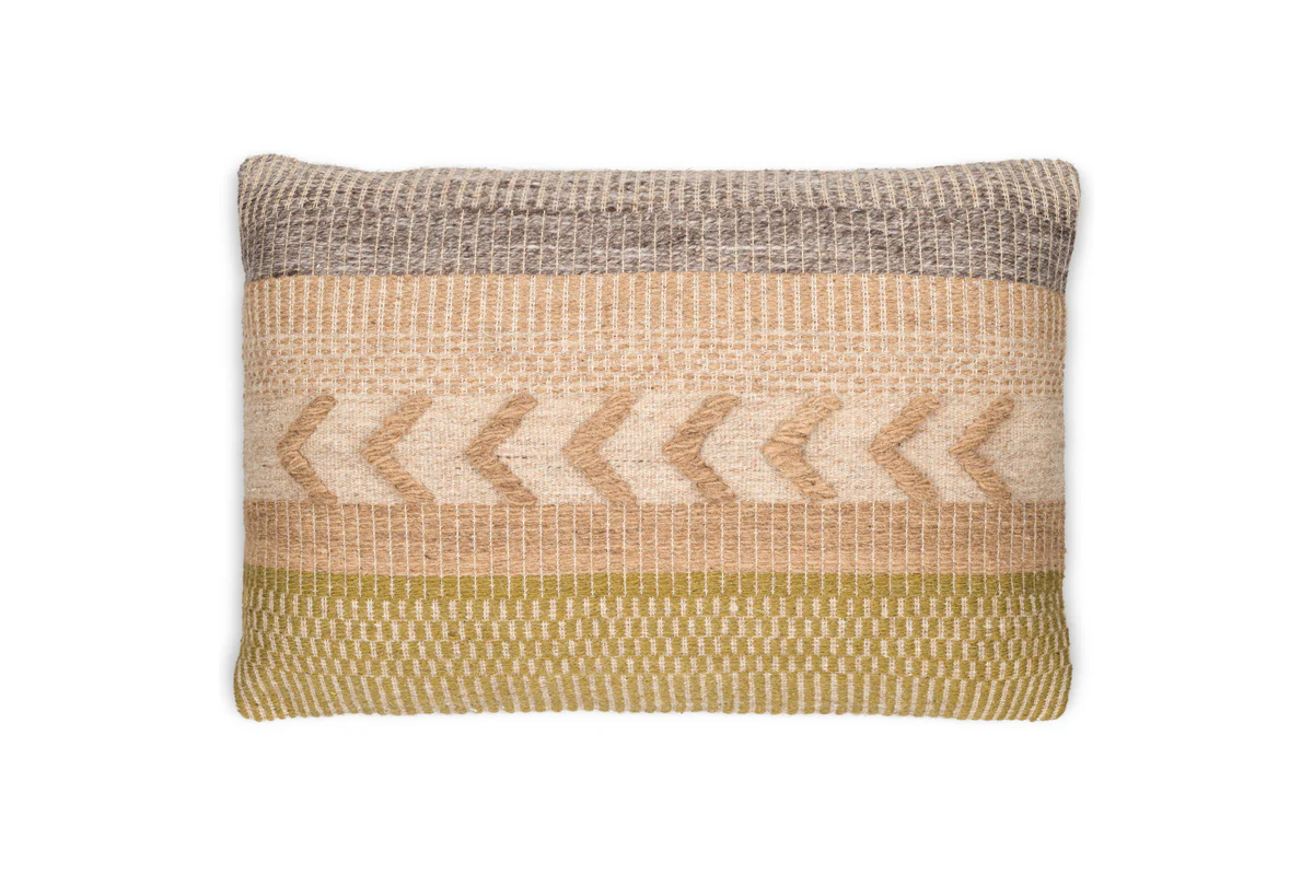 Tuleeka Wool Cushion Cover - Ochre - Image 9