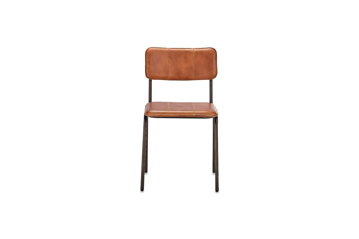 Ukari Leather Dining Chair - Aged Tan - Image 9