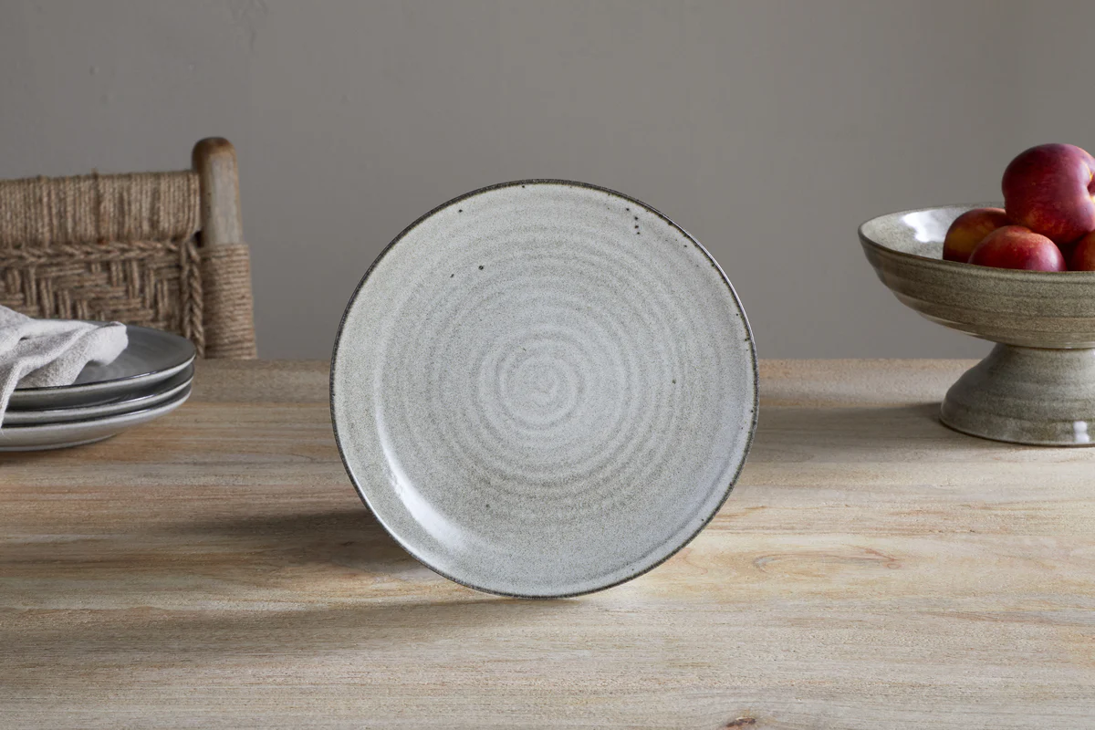 Valinha Earthenware Dinnerware Set - Grey  (Set of 12) - Image 3