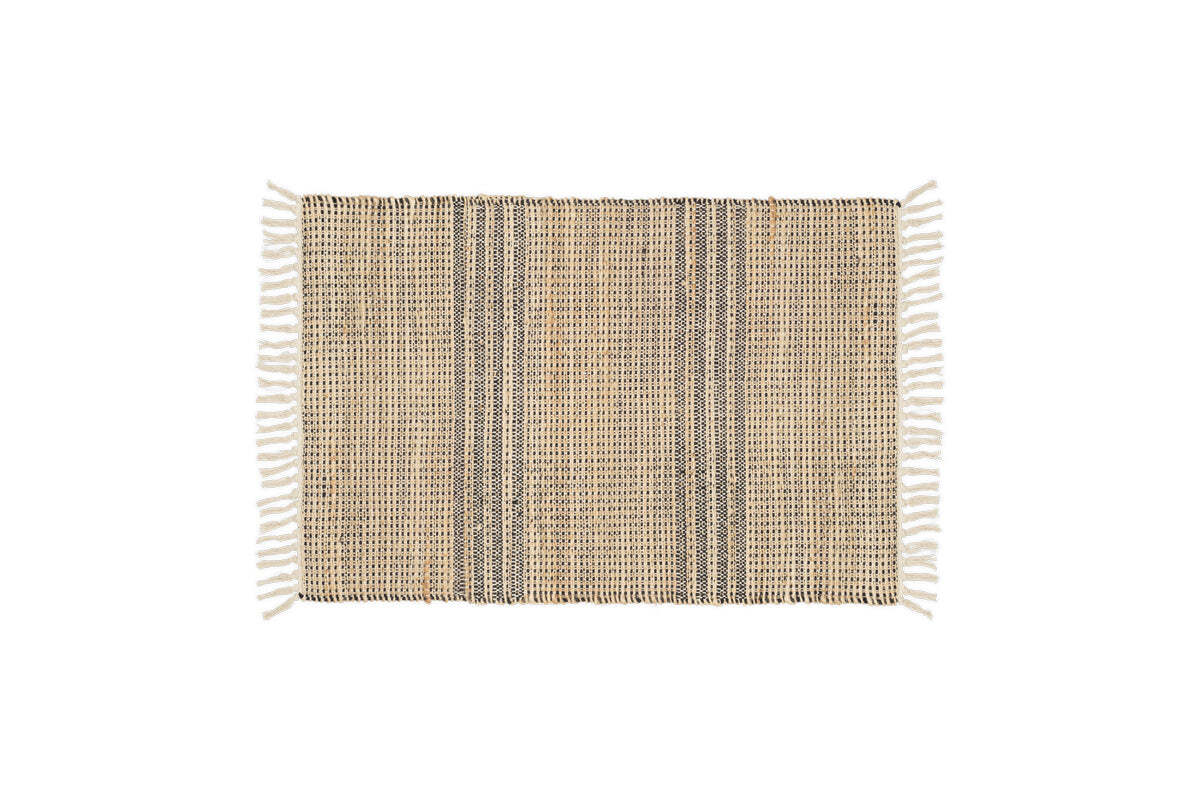 Varli Jute & Cotton Doormat - Natural - Image 3