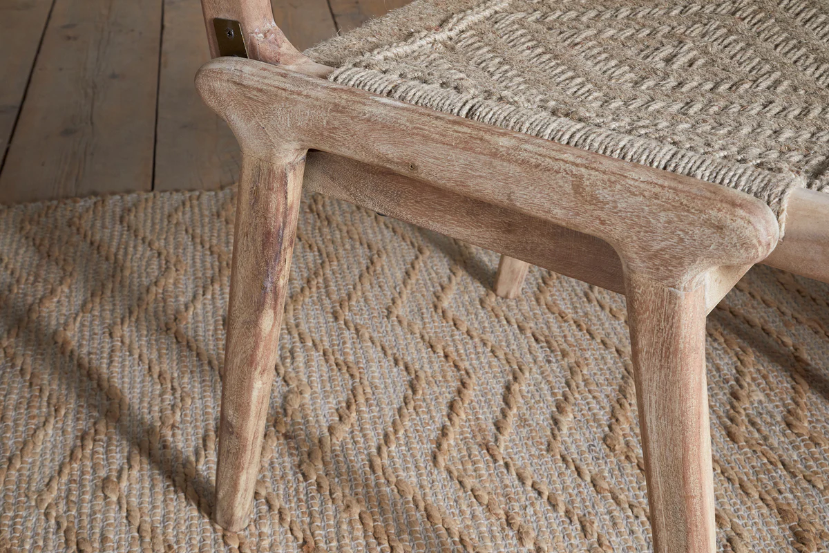 Vinay Woven Armless Dining Chair - Natural - Image 5