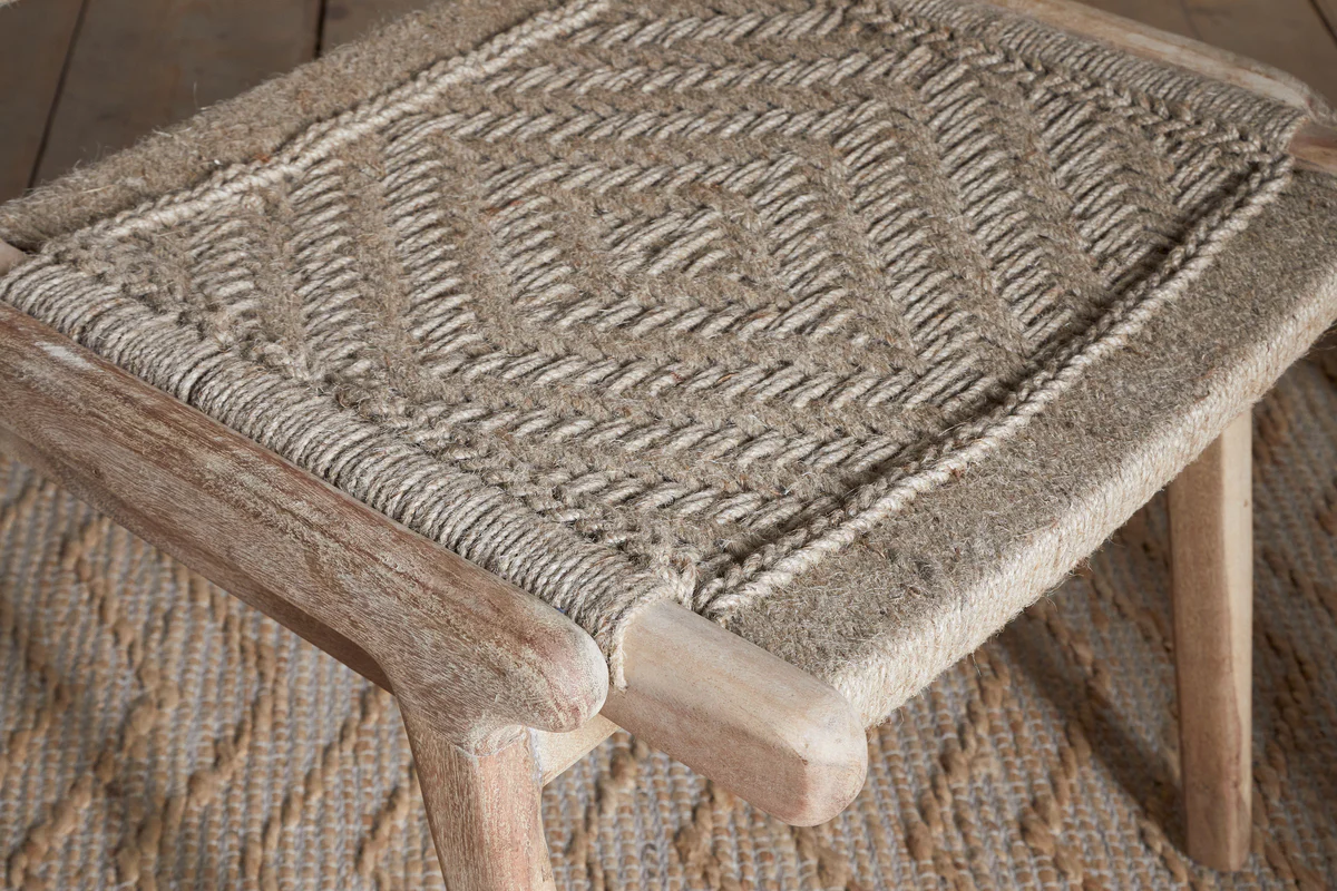 Vinay Woven Armless Dining Chair - Natural - Image 6