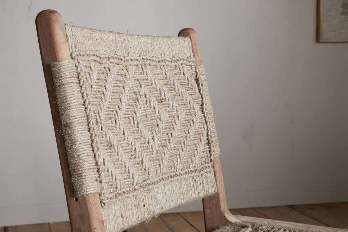 Vinay Woven Armless Dining Chair - Natural - Image 7