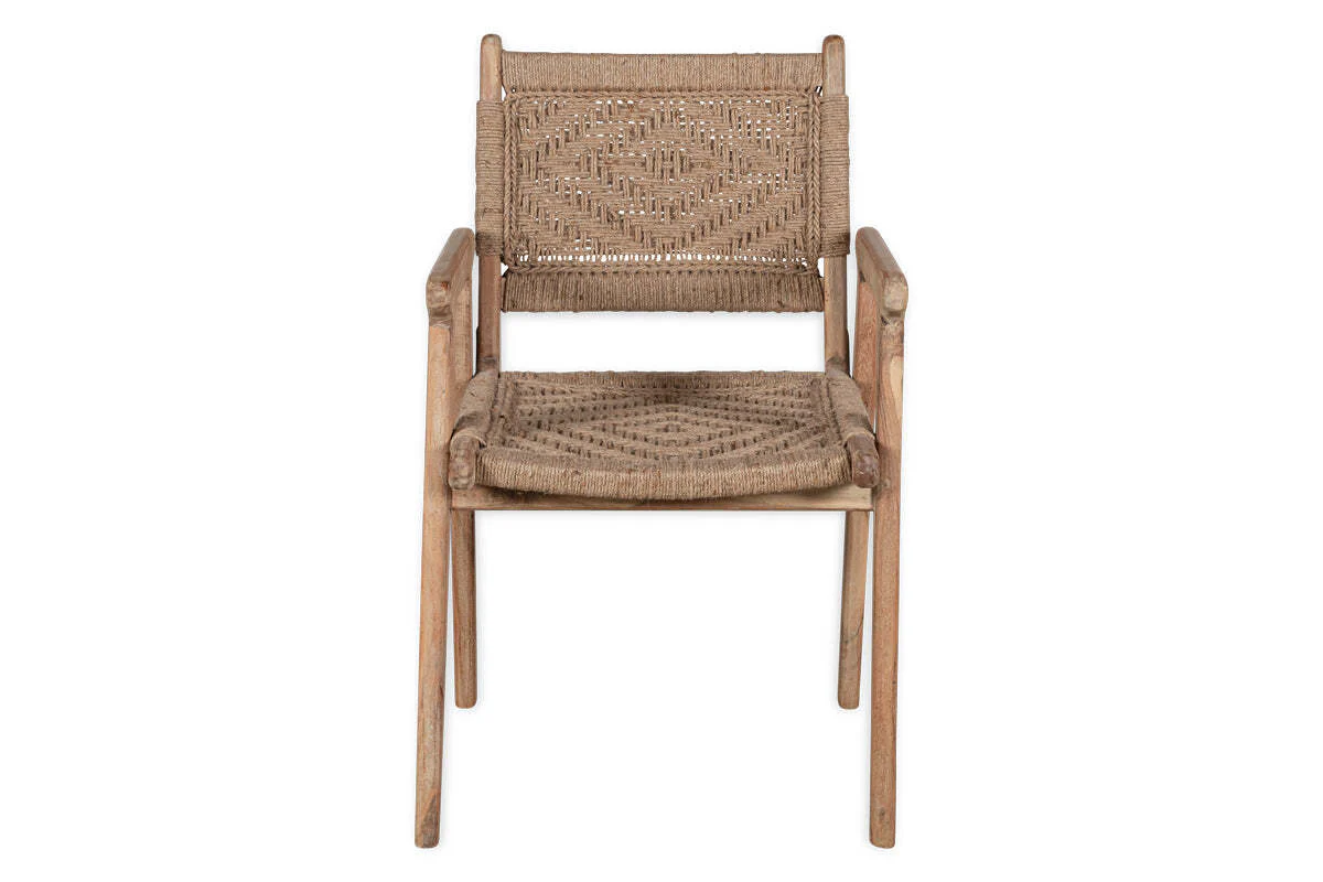 Vinay Woven Dining Chair - Natural - Image 8