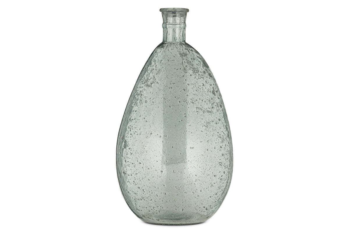 Virya Recycled Glass Vase - Pale Blue - Image 6