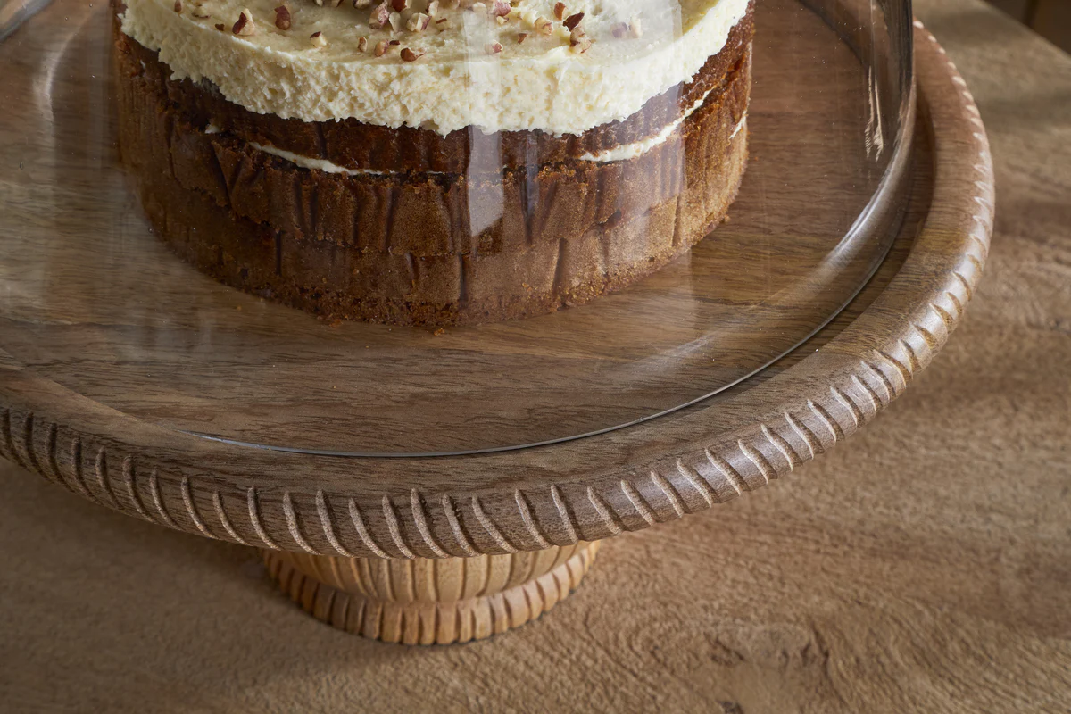 Vivan Glass Cake Stand & Dome - Natural - Image 6