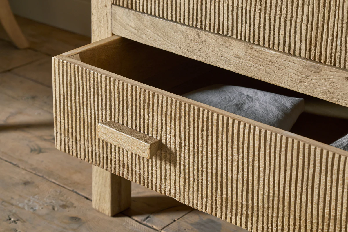 Vivan Grooved Wardrobe - Natural - Image 10