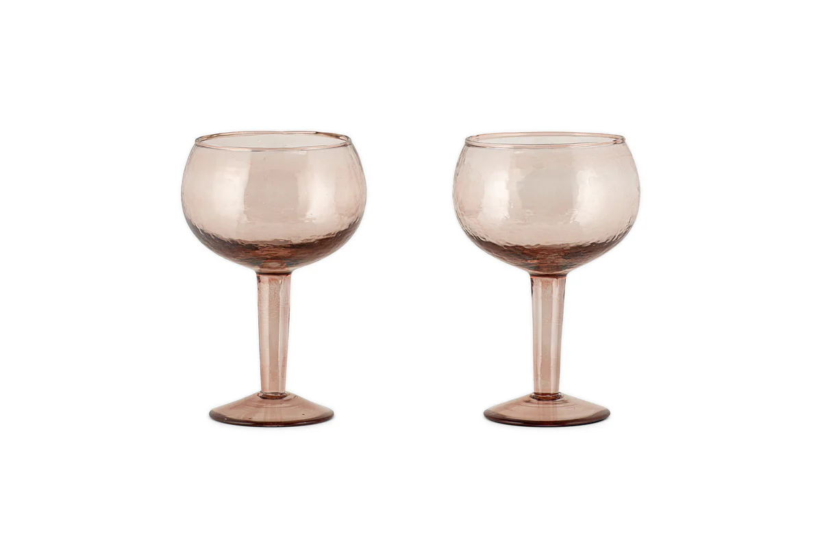 Yala Hammered Gin Glass - Dusty Terracotta (Set of 2) - Image 5