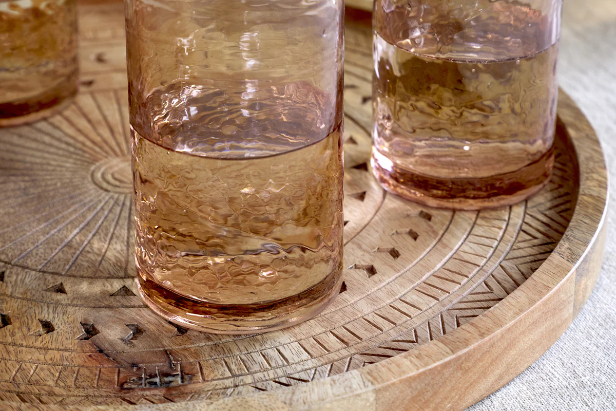 Yala Hammered Highball - Dusty Terracotta (Set of 4) - Image 3