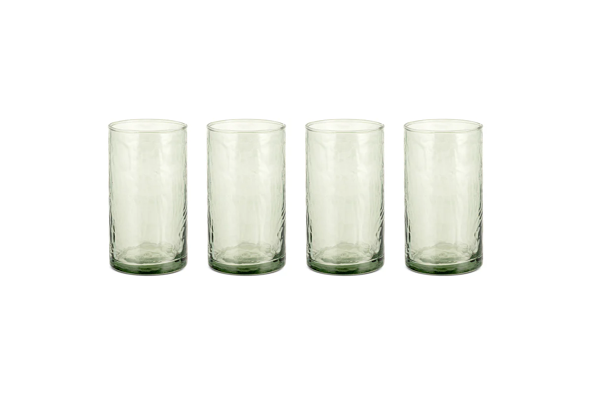 Yala Hammered Highball - Sage Green (Set of 4) - Image 4