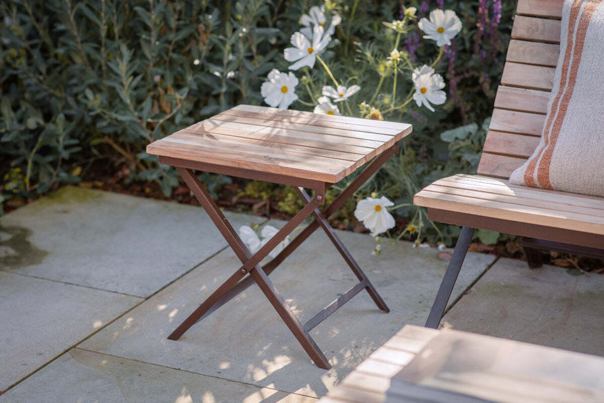 Yatin Outdoor Side Table - Natural - Image 2