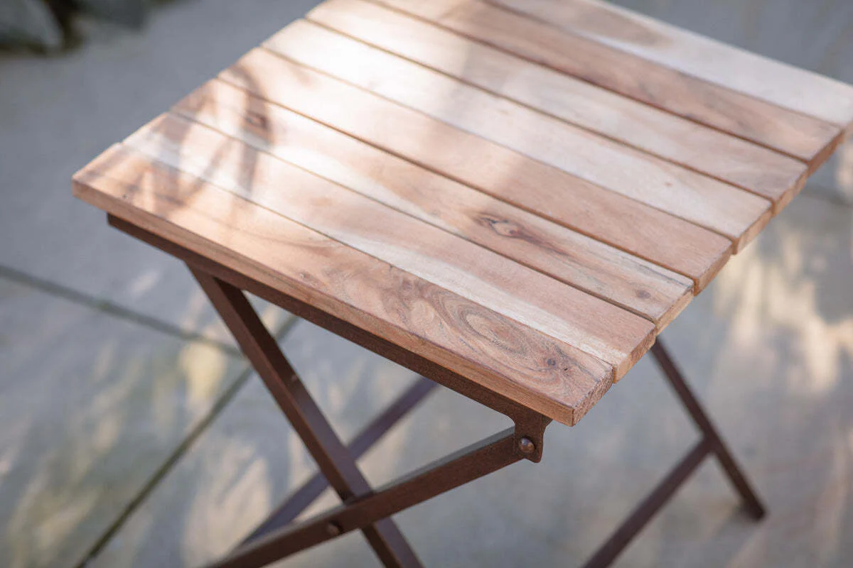 Yatin Outdoor Side Table - Natural - Image 3