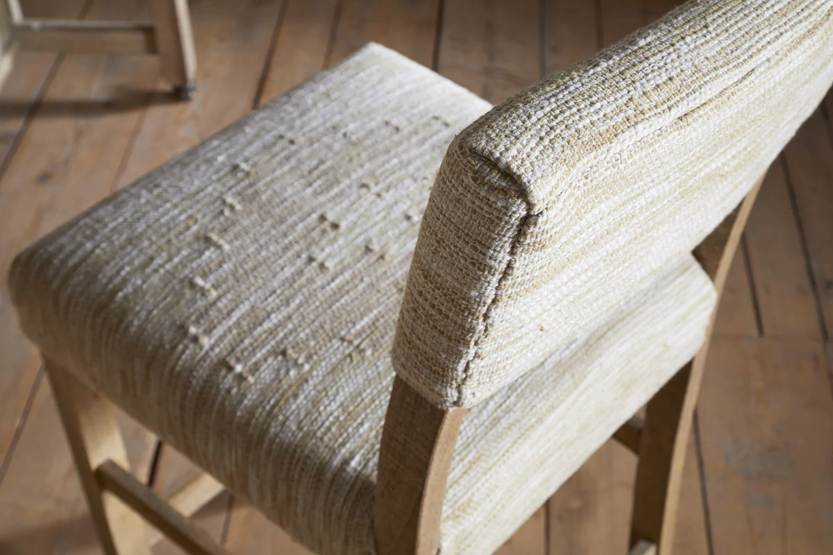 Zoha Cotton & Jute Upholstered Counter Chair - Natural - Image 5