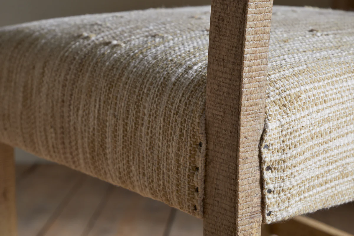Zoha Cotton & Jute Upholstered Counter Chair - Natural - Image 7