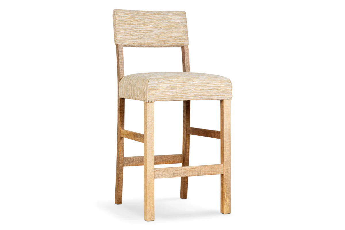 Zoha Cotton & Jute Upholstered Counter Chair - Natural - Image 9